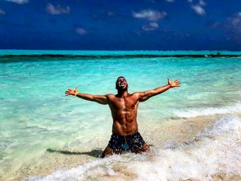 Isla San Andres, Providencia, Cayo Acuario y barco encallado